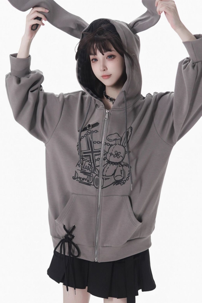 ラビットフーディー+スカート