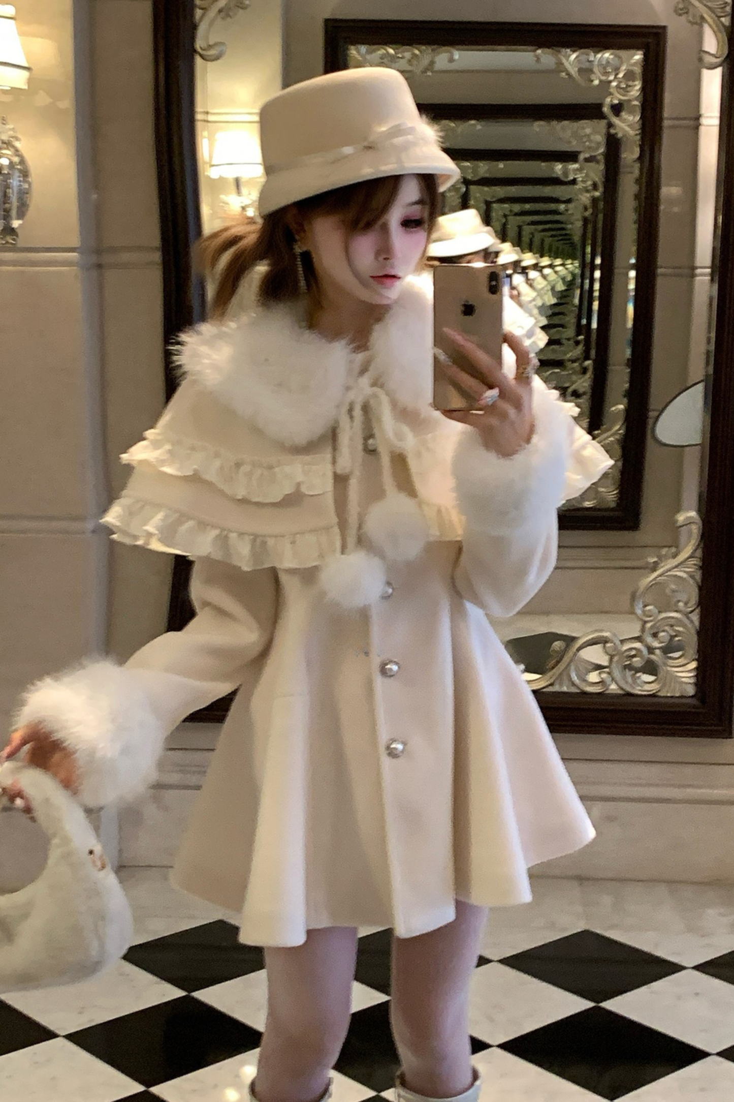 Fur Flair Pure White Coat