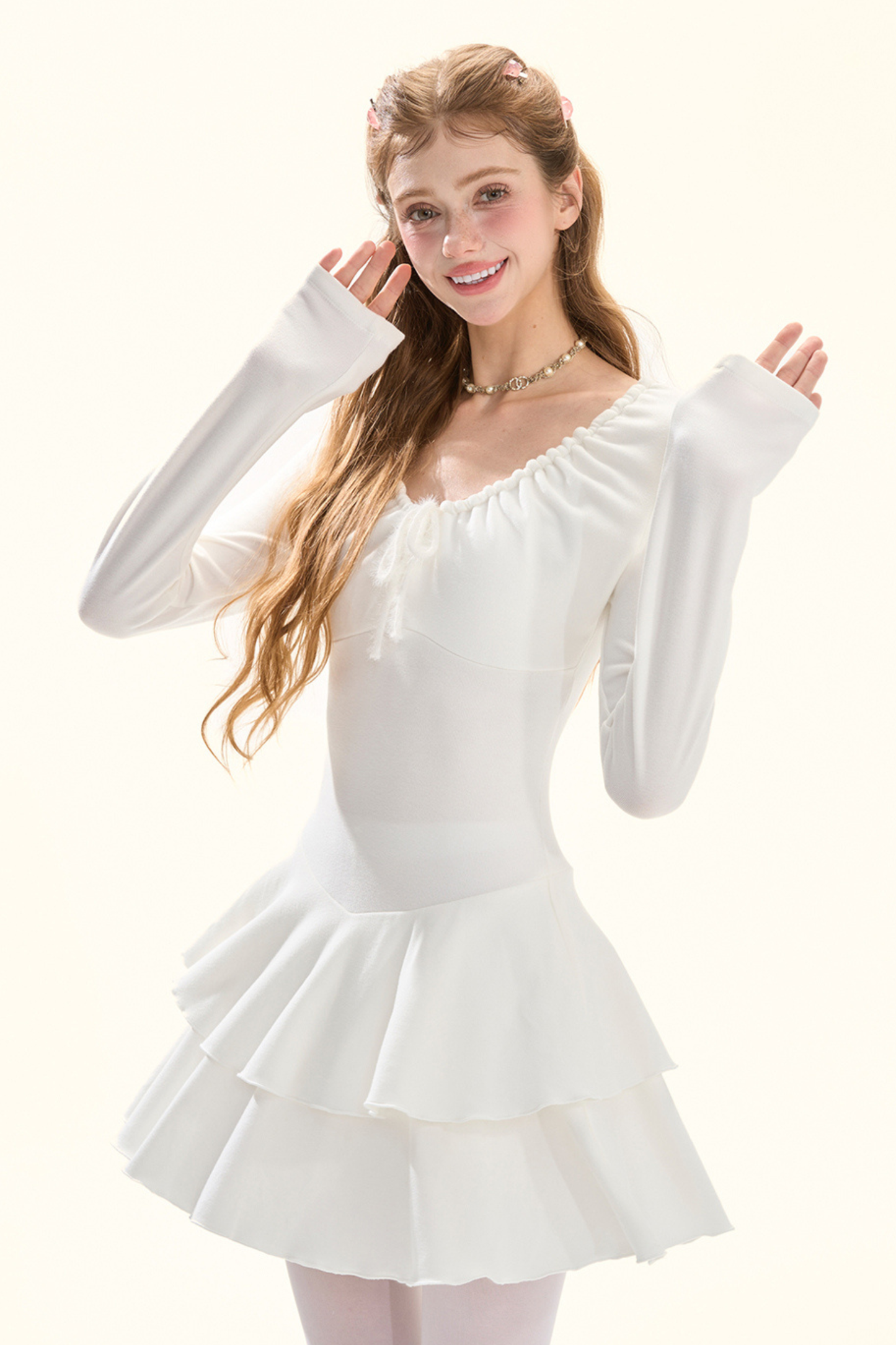 シャーリングドレープピュアドレス