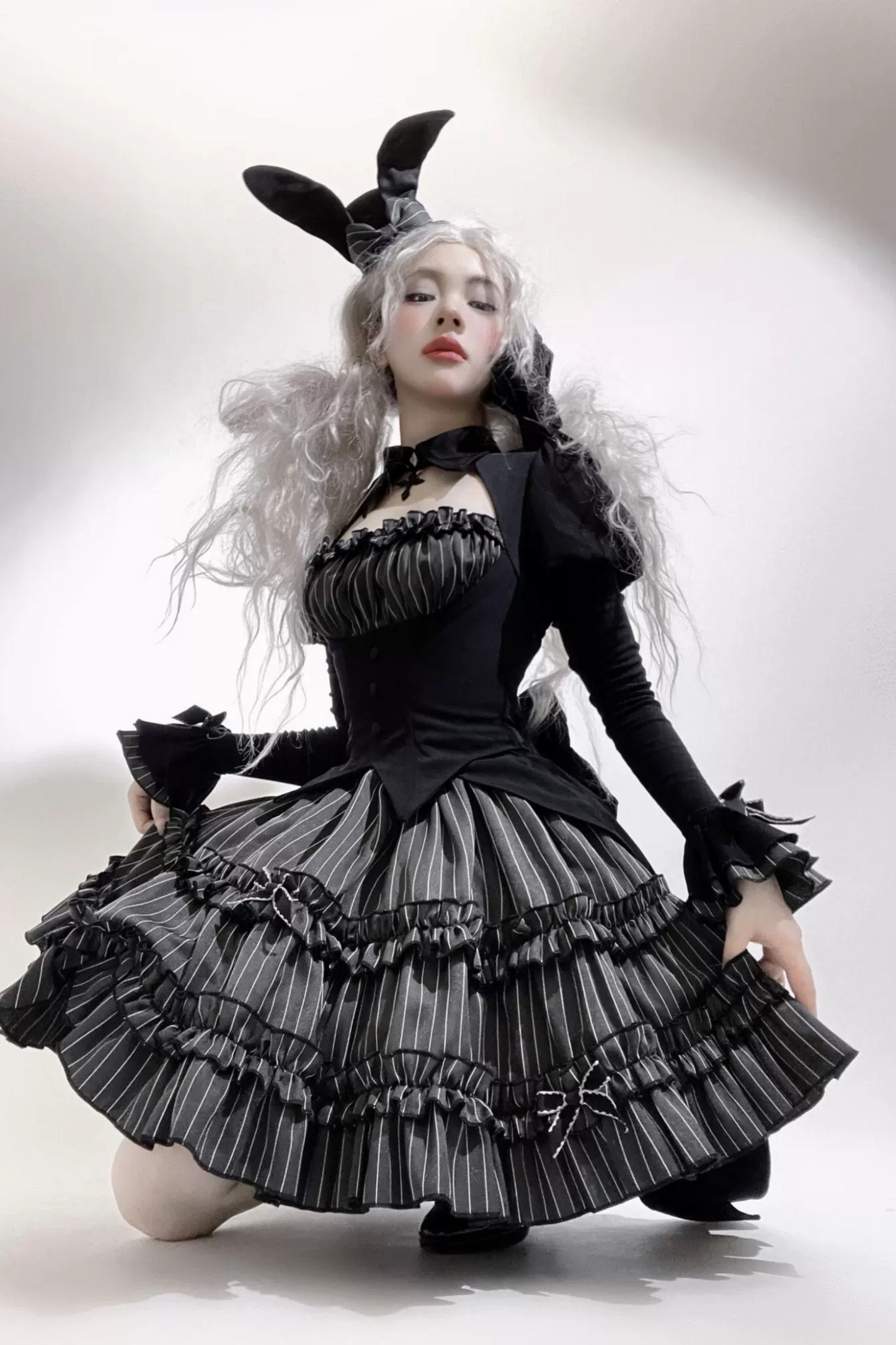 Rabbit Duke Gothic Lolita Dress + Bunny Ear Hat