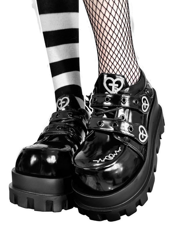 Punk Club Cross Macaroon Subculture Platform Shoes