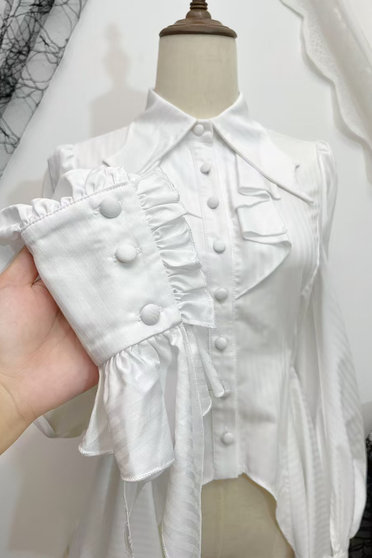 プリンスロリータブラウス+フリルネクタイ