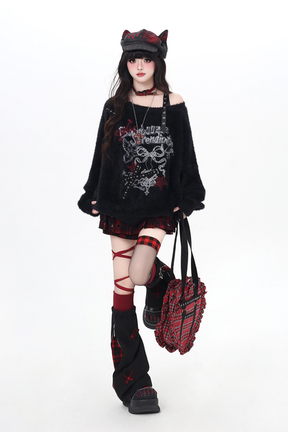 Sweet Cool Ribbon Off-the-shoulder Top