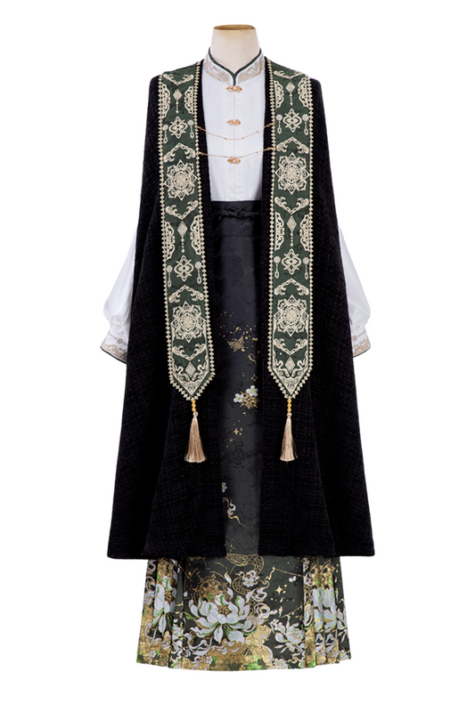 【予約商品】ダークチャイナシャツ＋マント＋スカート