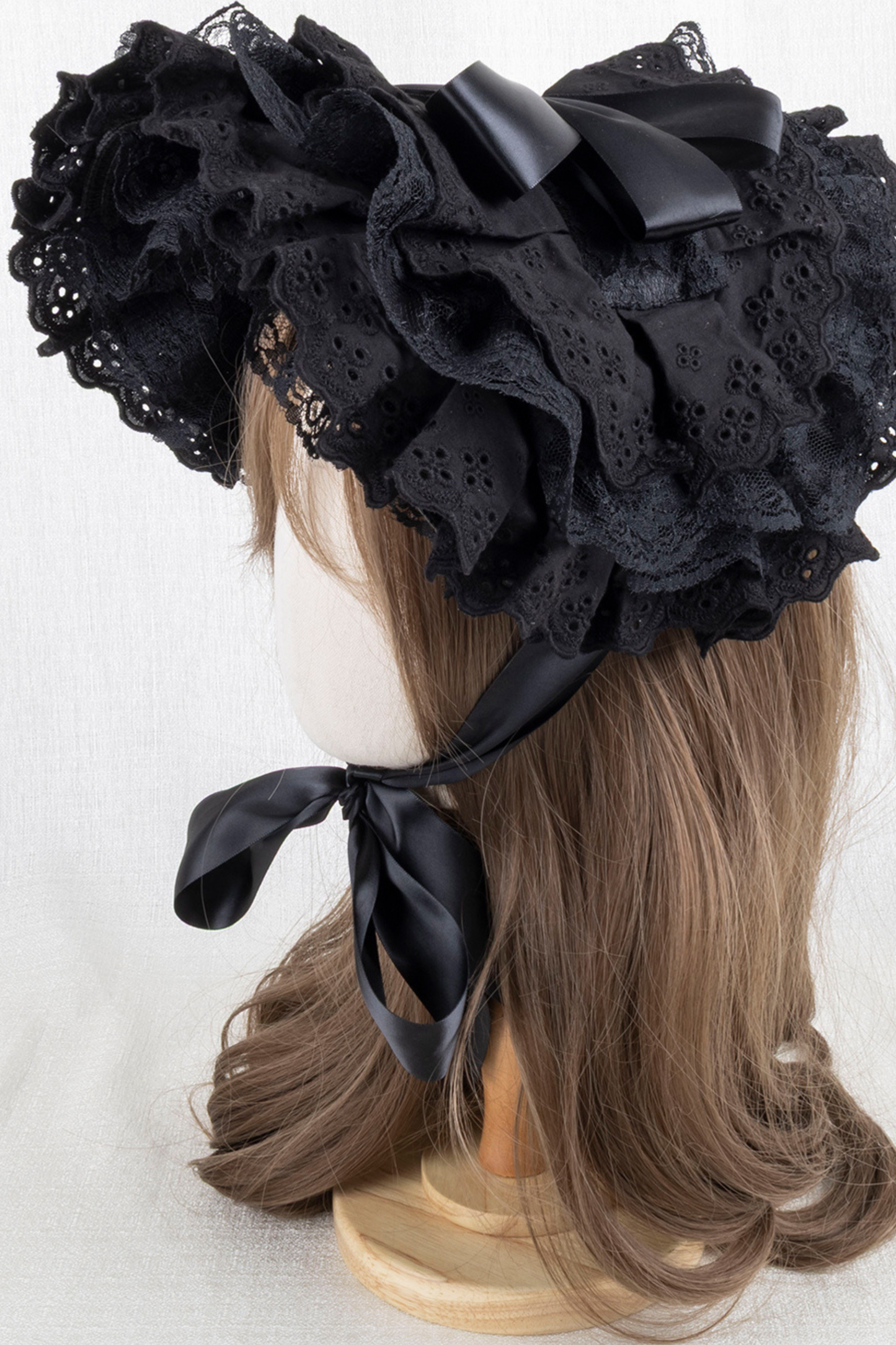 ゴシックレースフリルボンネット