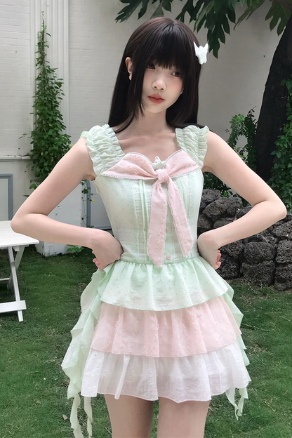 スイートガールドットドレス