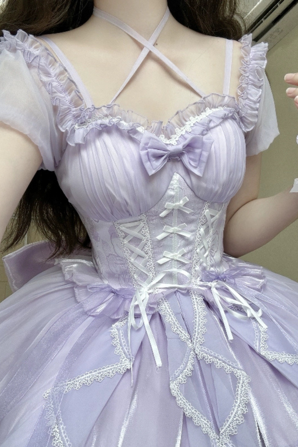 Fantasy Lace-Up Design Princess Lolita Dress