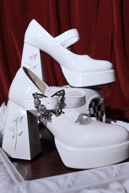 Floating Dreamland Platform Block Heels