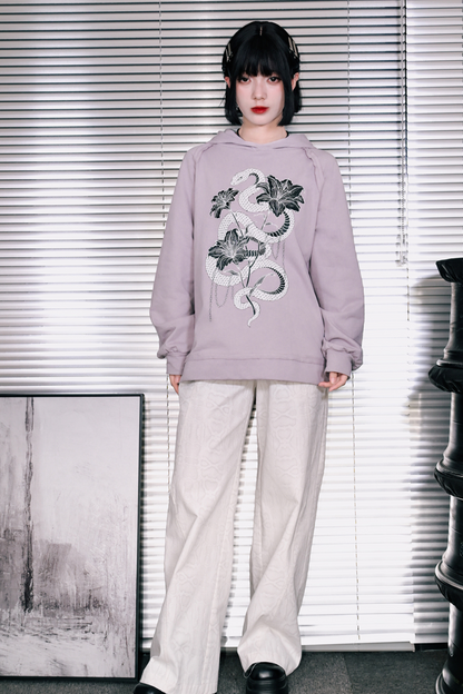 Snake Print Pure Food Sweatshirt