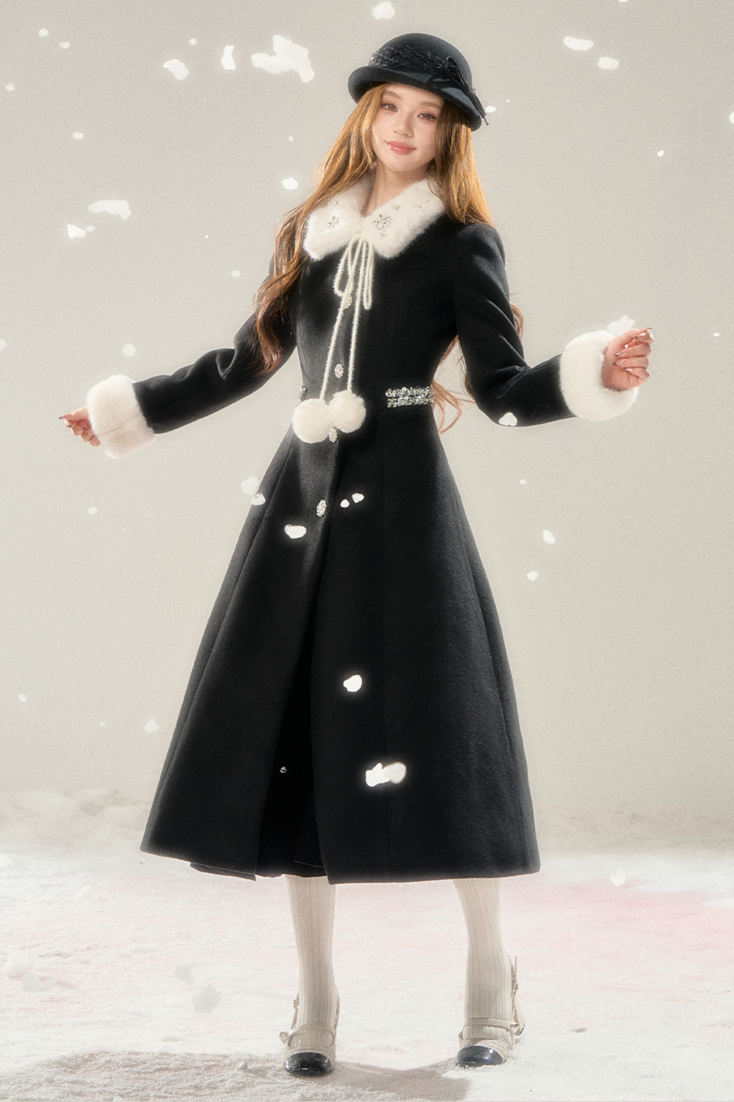 French Chic Hepburn Long Coat