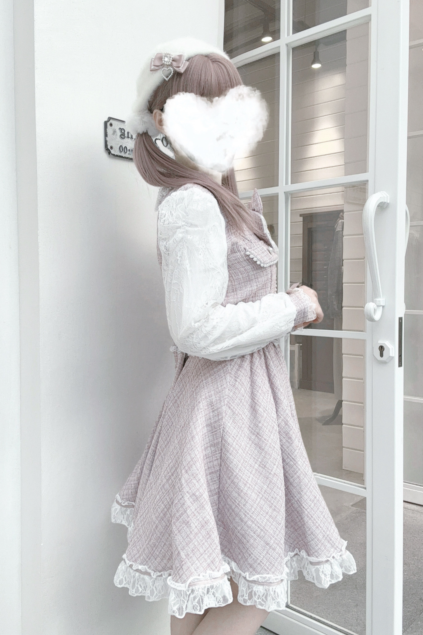 Doll World Ribbon Tweed Dress