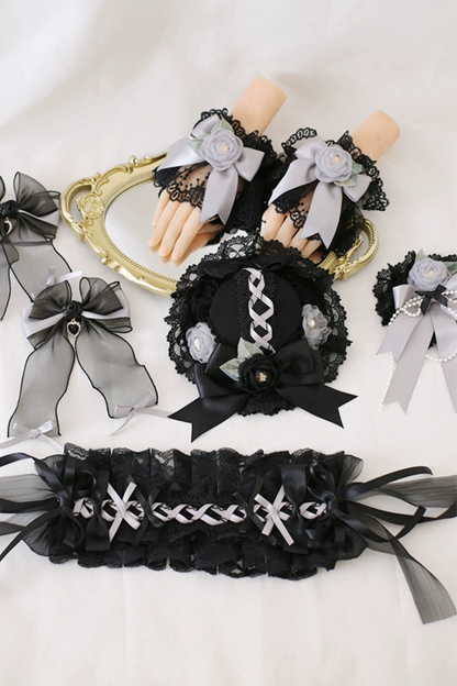 Dark Ruffle Lolita Accessories