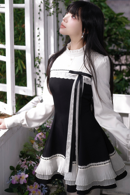 フレンチブラックシックドレス