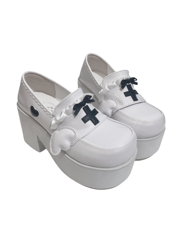 Angel Kaikai] Medical Lace Platform Shoes
