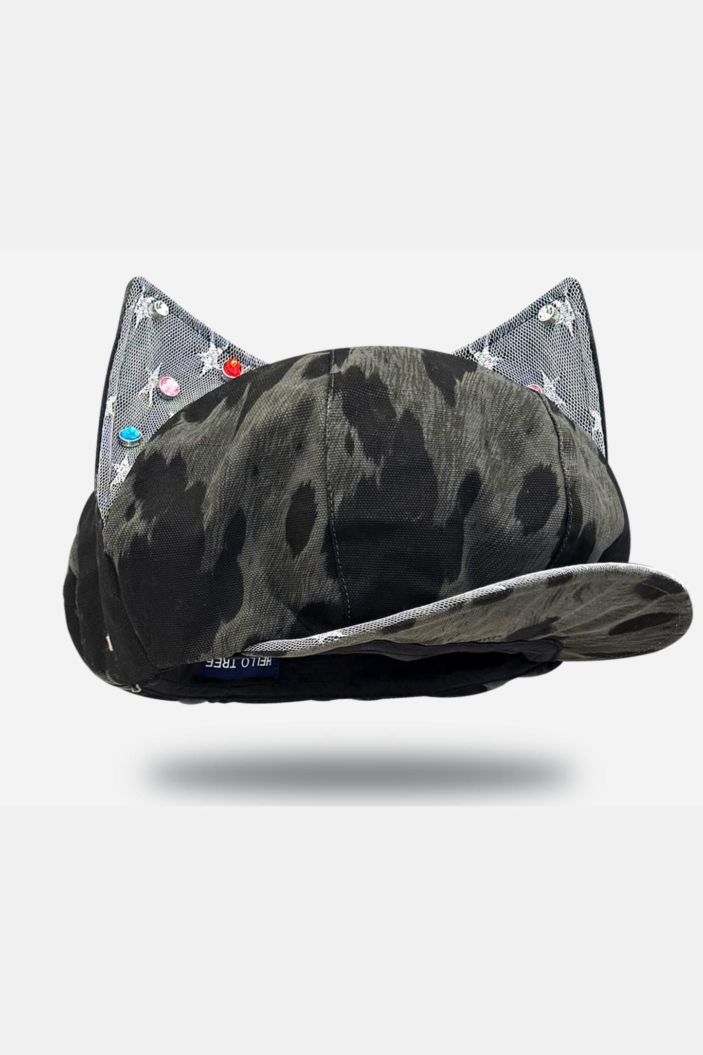 Leopard Rhinestone Beret