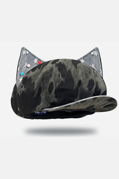 Leopard Rhinestone Beret