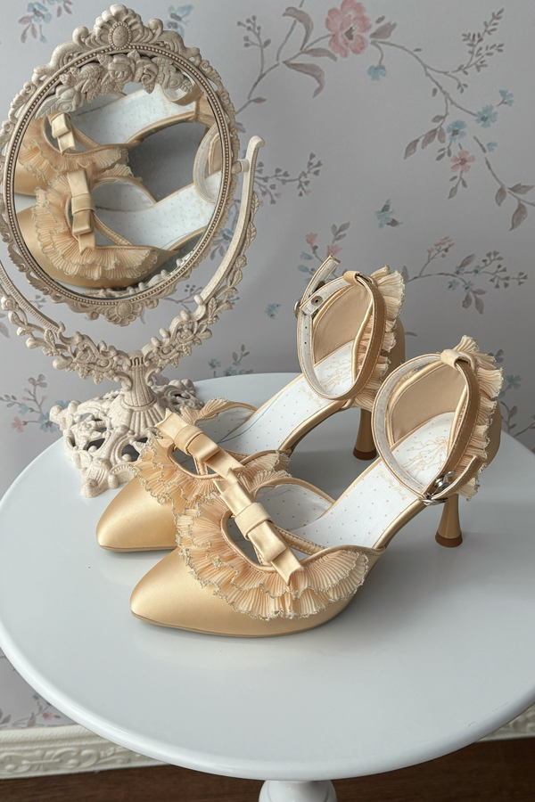 エレガントポインテッドトウロリータシューズ