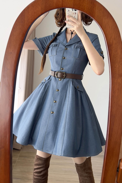 フォレストワードローブアメリカンヴィンテージデニムドレス