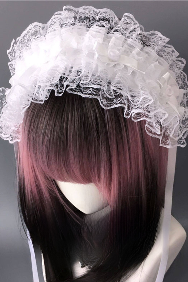 シックレースロリータヘッドバンド