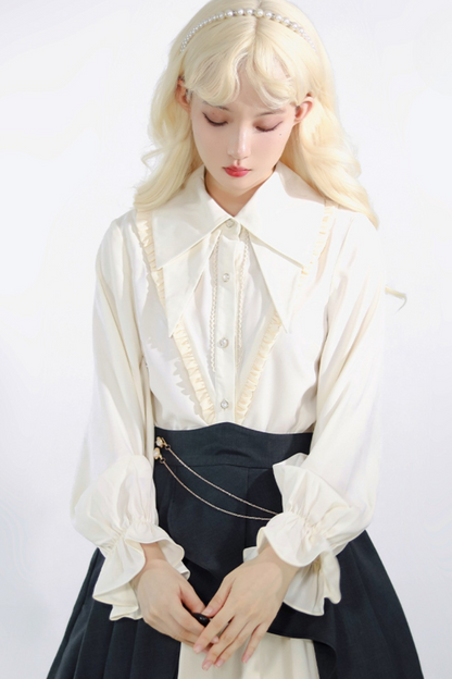 エレガントシャツ+イレギュラースカート