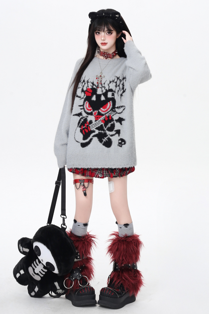 ロックベアルーズクルーネックトップス