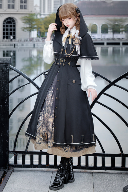 ドラゴンアリアロリータケープコート+トップス+スカート