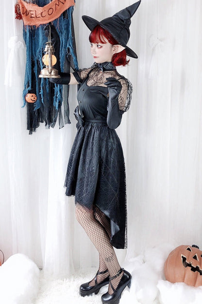 Halloween Witch Cosplay Dress Set