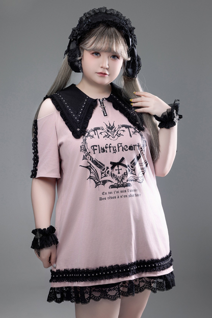 Witch Apprentice Subculture T-shirt Dress + Suspender Apron