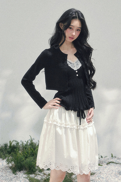 フレンチレースジャケット+キャミソール