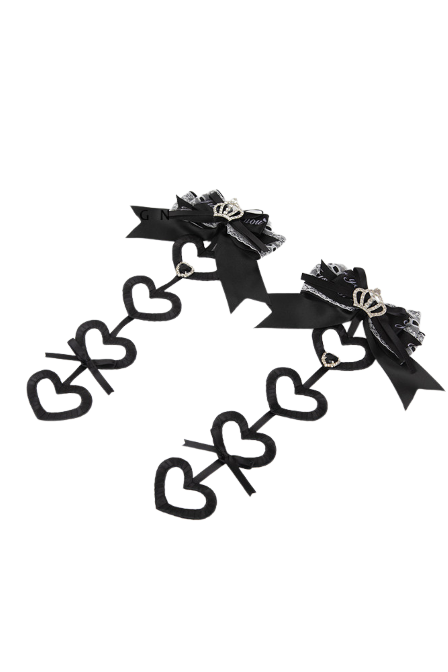 Lace Satin Ribbon Hair Clips