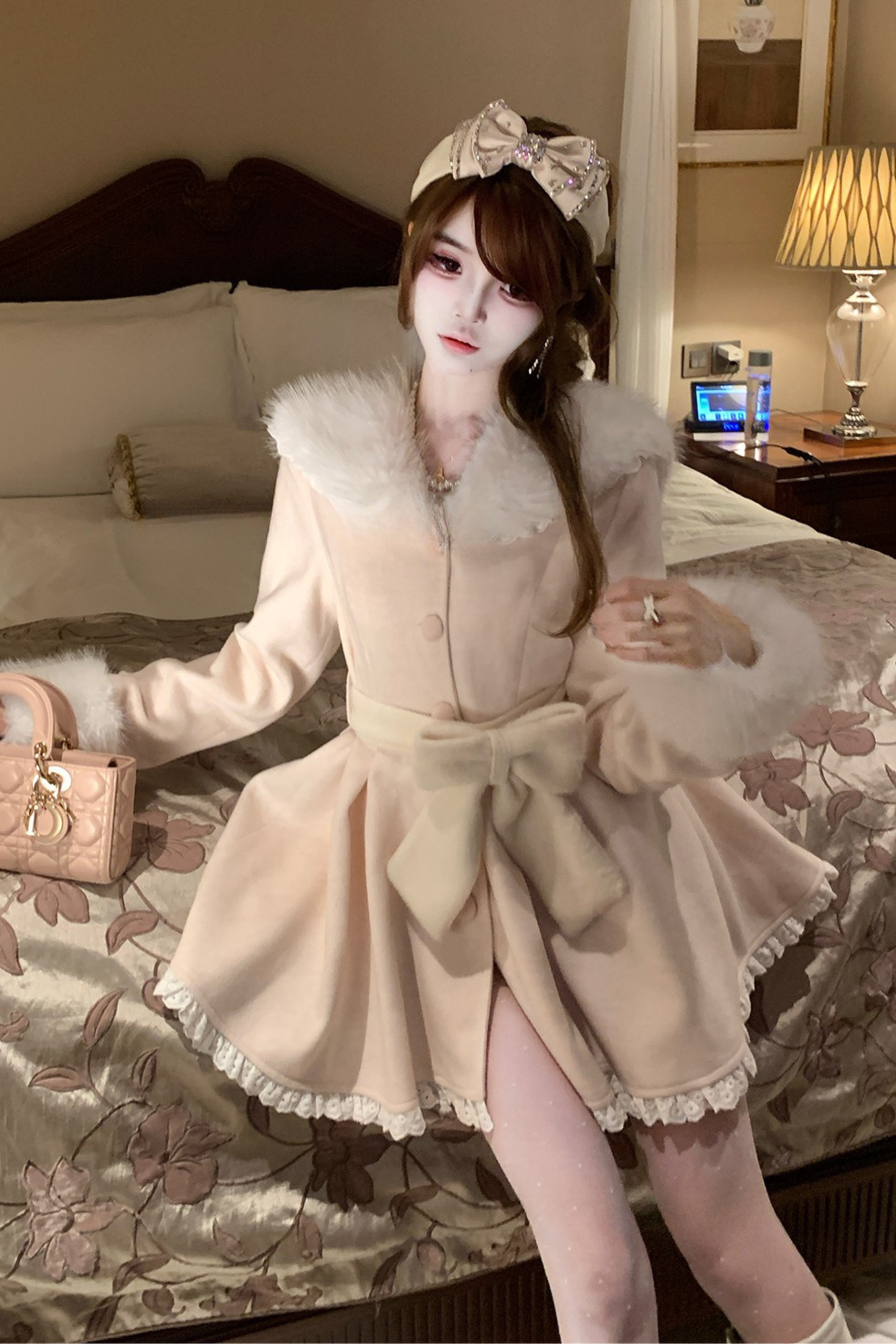 ピーチリボンウエストコート