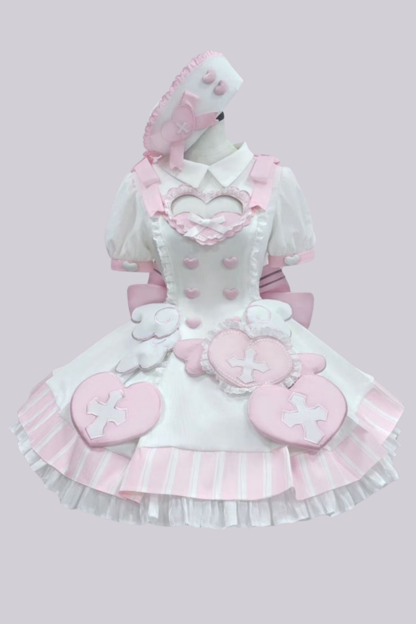 予約商品】天使界隈👼メディカルナースドレスコスプレセットアップフル