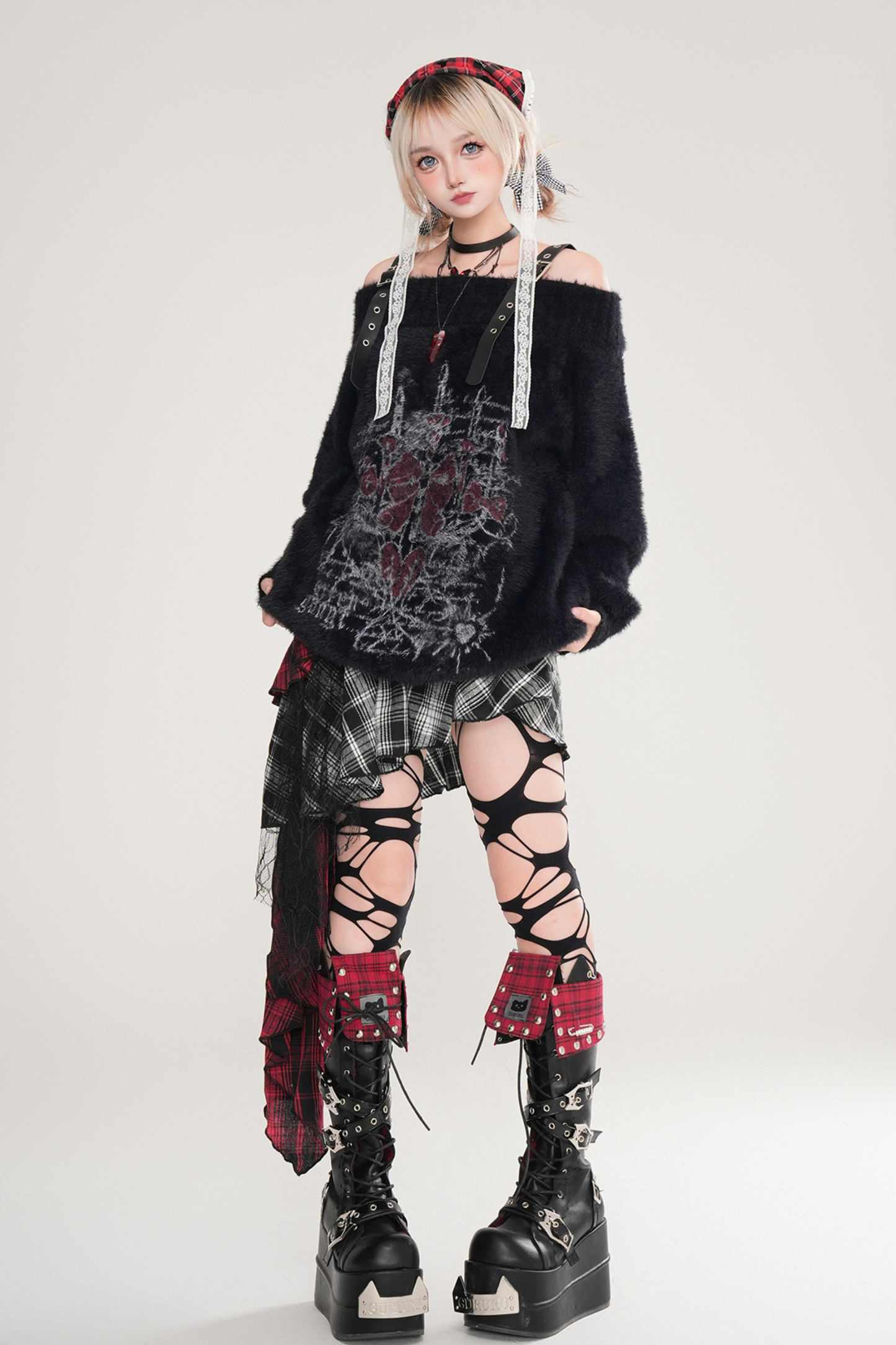 Heart Beat Crystal Knit