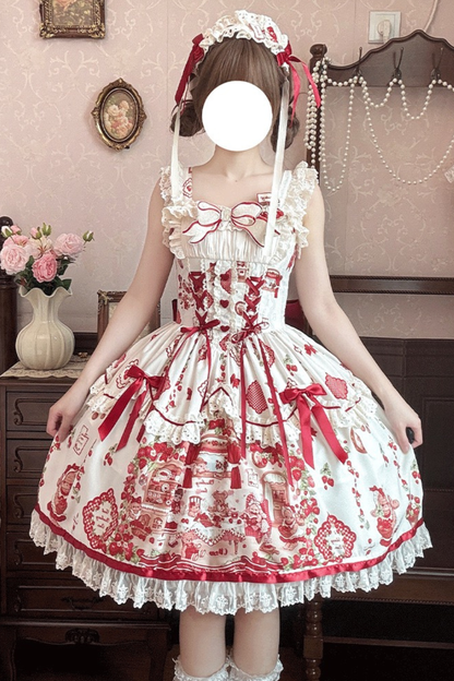 ストロベリードールロリータドレス