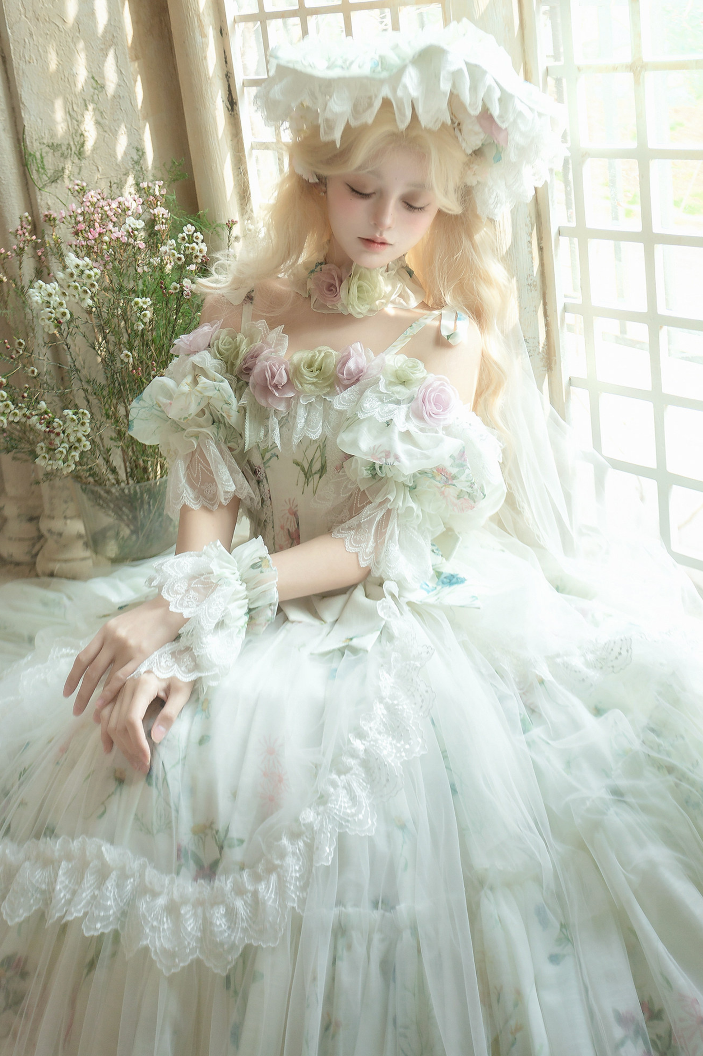 [Pre-order] Flower Fairy Bridal Lolita Dress