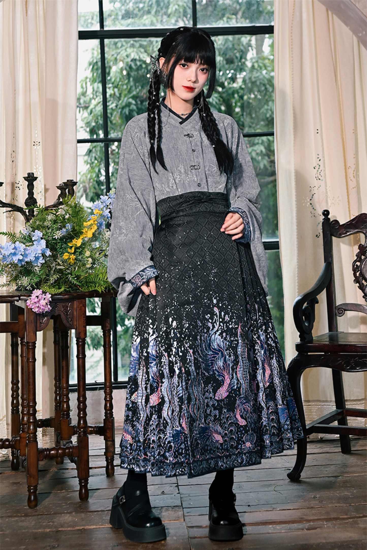 ミンスタイルハンフスカートセット