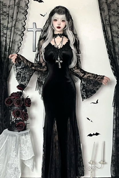 ゴシックベットドレス+ベール