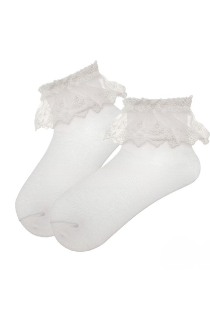 レーストリミッドコットンソックス