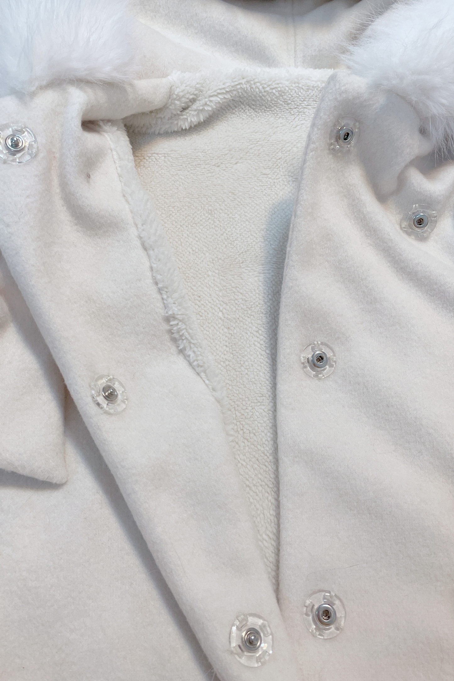 猫耳ドリルバックルウールマント