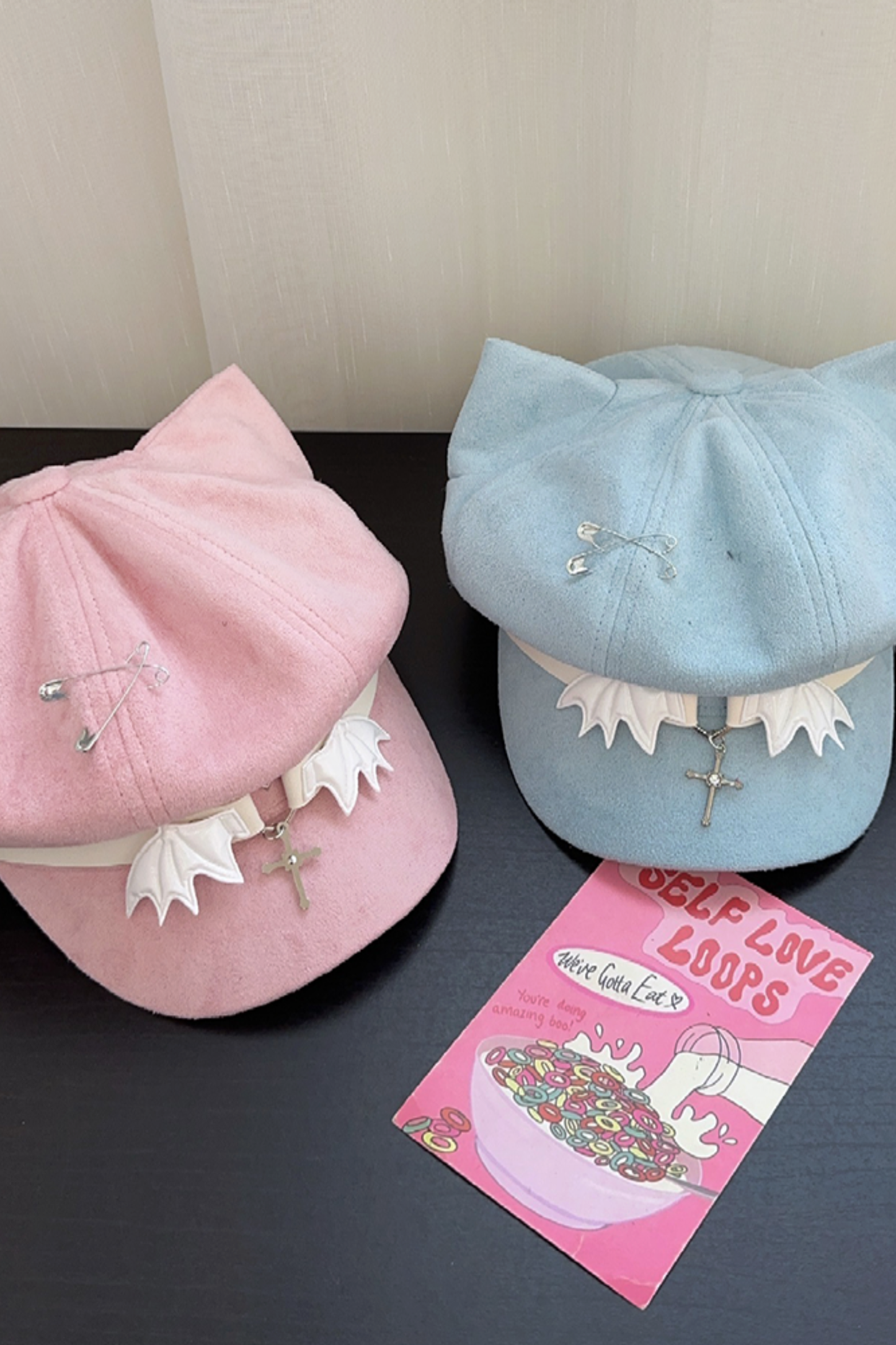 Y2K Blue Octagonal Newsboy Hat