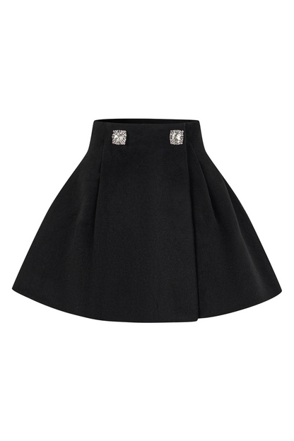 Berlin Gallery Elegant Ribbon Blouse + Flare Skirt