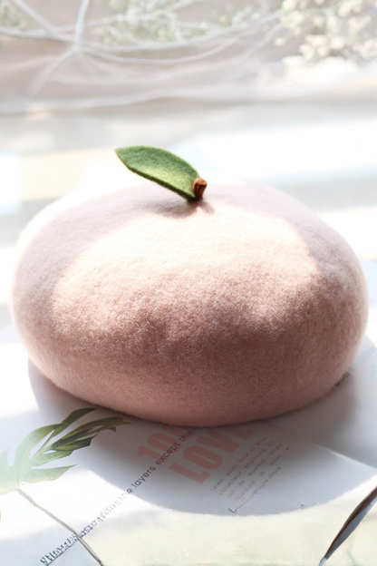 peach beret