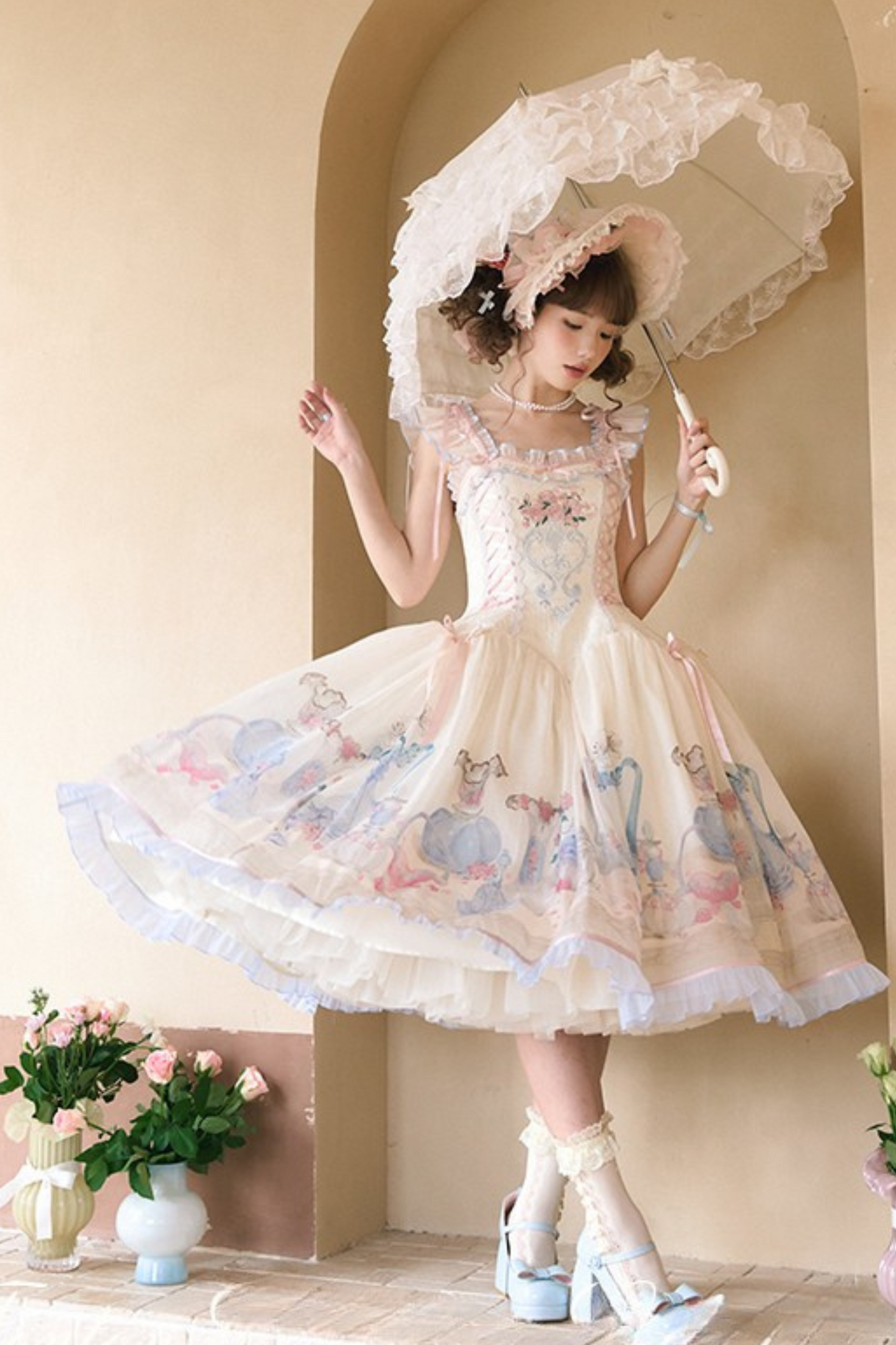 Pure fantasy cabinet dress + jumper skirt + apron