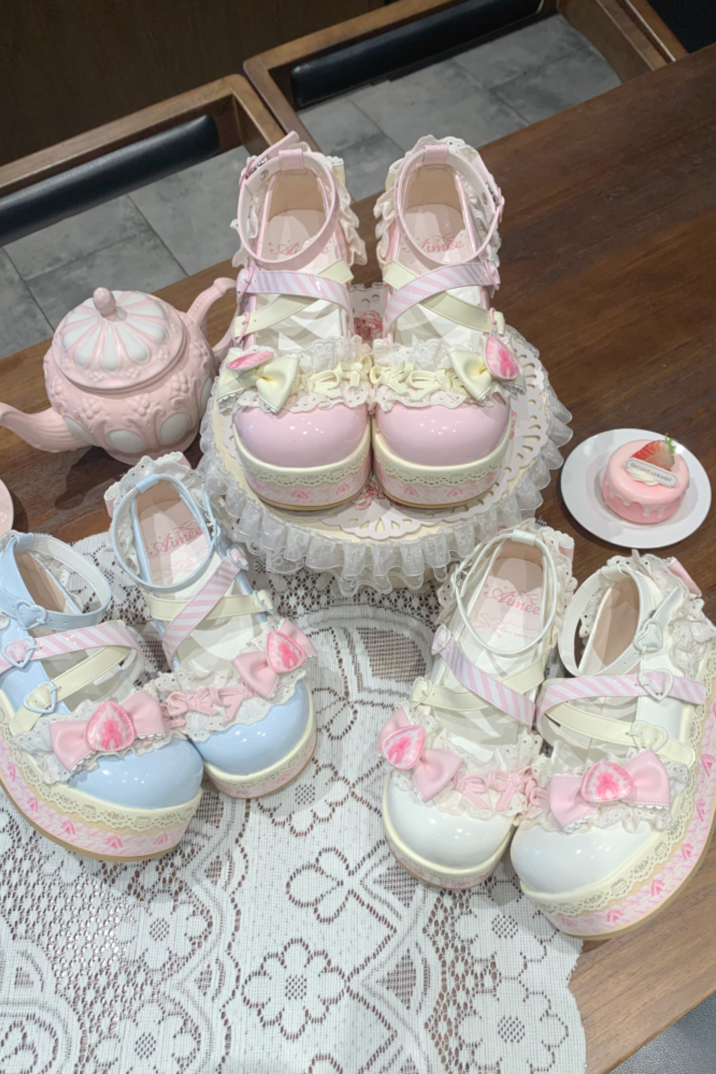 ストロベリーリミテッドロリータシューズ