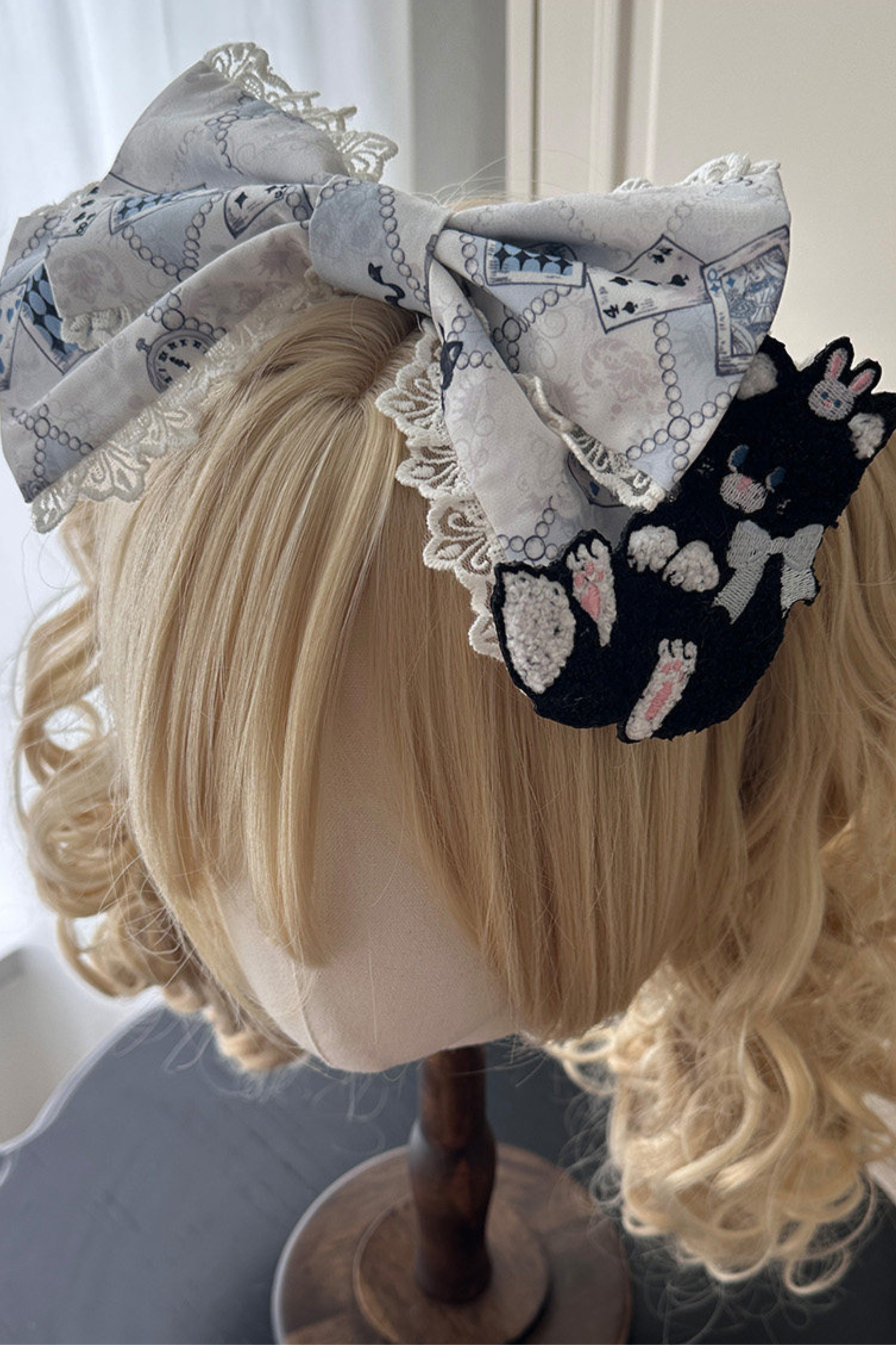 Rabbit Hole Alice Lolita Dress + JSK + Cat Hairband + Headband + Hat + Clip + Bonnet