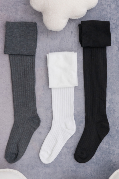 knee-high pile socks