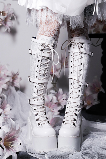 【4月4日予約締切】レースゴシックスエードレースアップブーツ