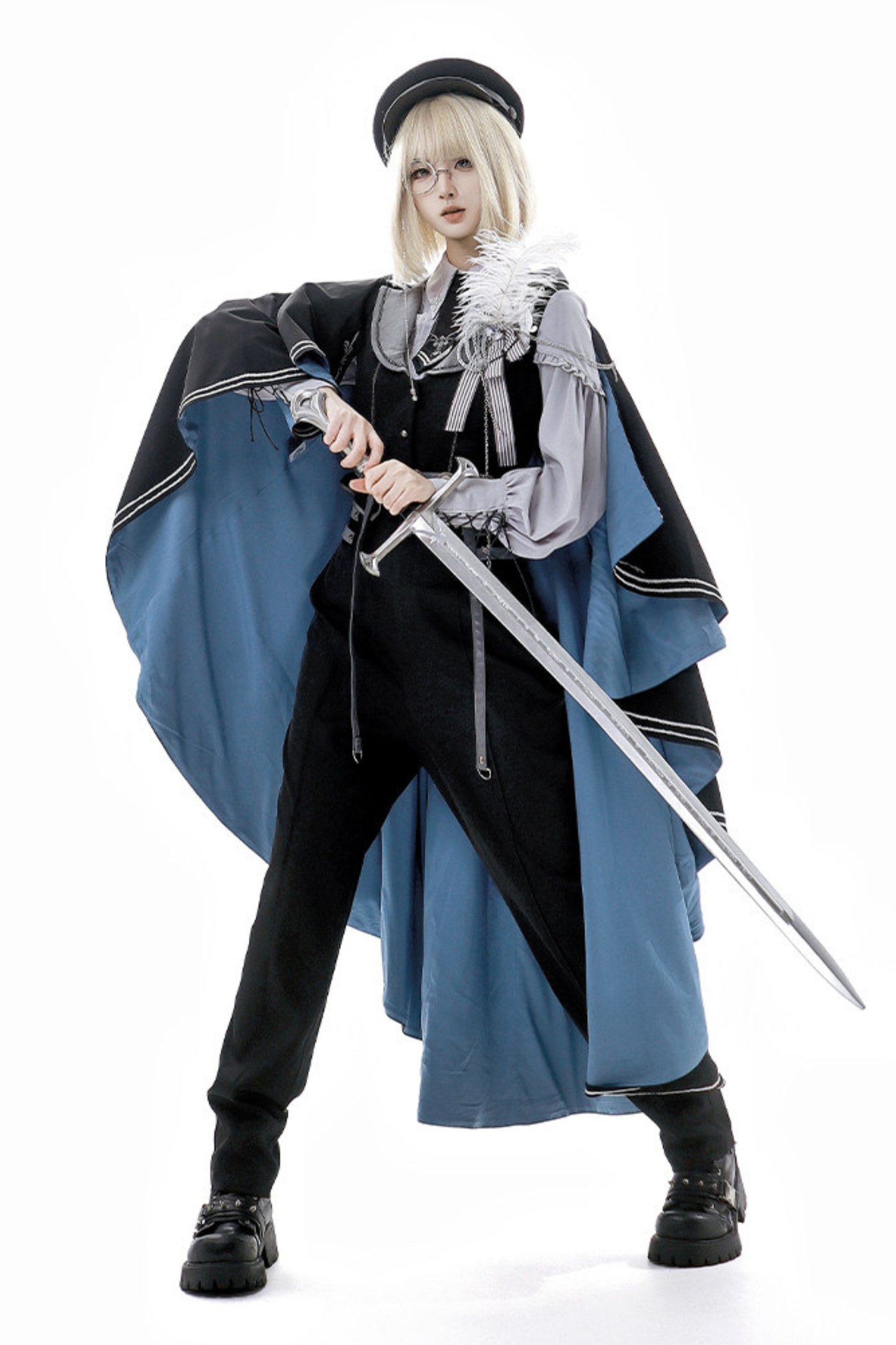 ダークナイトミリタリーマント+パンツ+シャツ+アクセサリー