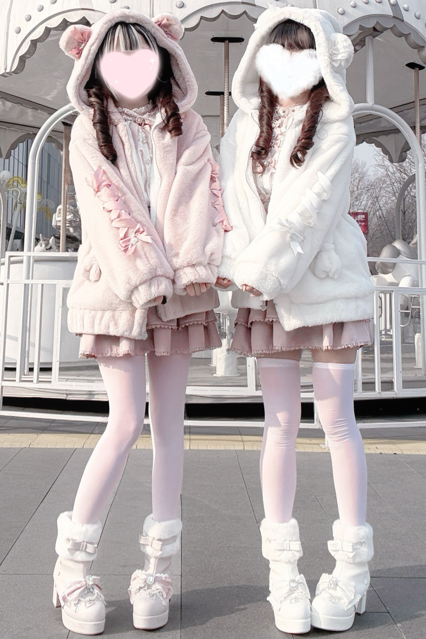 べアイヤーレースアップファーコート