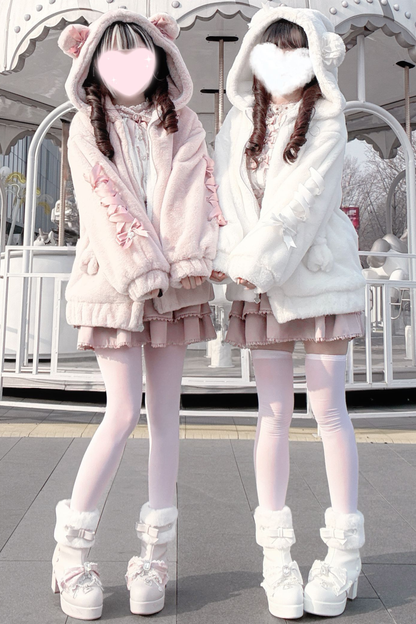 べアイヤーレースアップファーコート